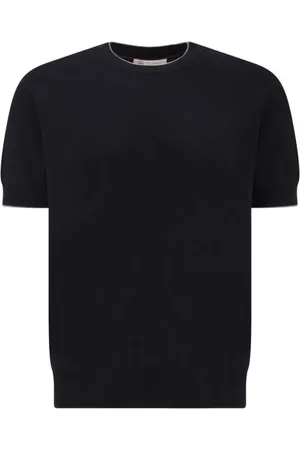 Brunello Cucinelli Heren, Tops, Zwart, Maat: M Katoen