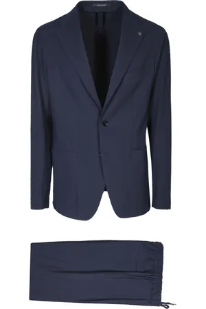 TAGLIATORE Heren, Pakken, Blauw, Maat: M Katoen