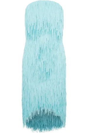 Bottega Veneta Dames, Jurken, Blauw, Maat: XS Wol