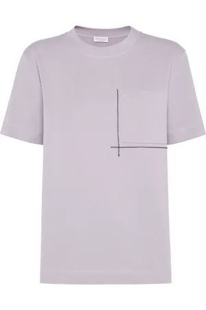 Brunello Cucinelli Dames, Tops, Paars, Maat: M Katoen