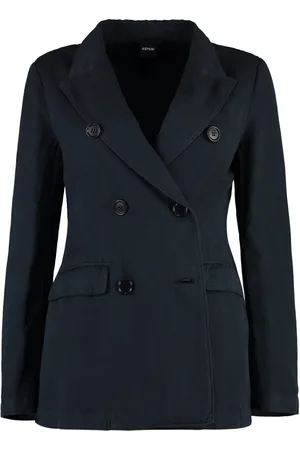 Aspesi Dames, Jassen, Blauw, Maat: M Katoen