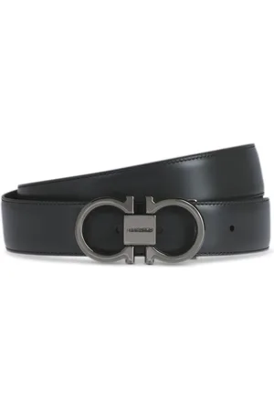 Salvatore Ferragamo Heren, Accessoires, Zwart, Maat: 115 CM Leer