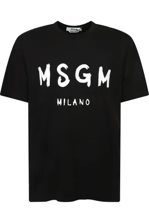 Msgm Heren, Tops, Zwart, Maat: XS Katoen