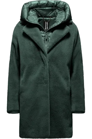 Bomboogie Dames, Mantels, Groen, Maat: XL Nylon