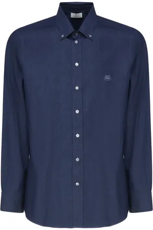 Etro Heren, Overhemden, Blauw, Maat: 3XL Denim