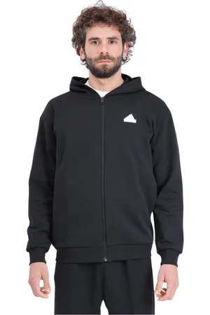 adidas Heren, Sweatshirts & Hoodies, Zwart, Maat: L Katoen