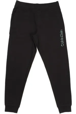 Calvin Klein Heren, Broeken, Zwart, Maat: L Poliester