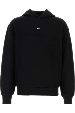 A.P.C. Heren, Sweatshirts & Hoodies, Zwart, Maat: M Katoen