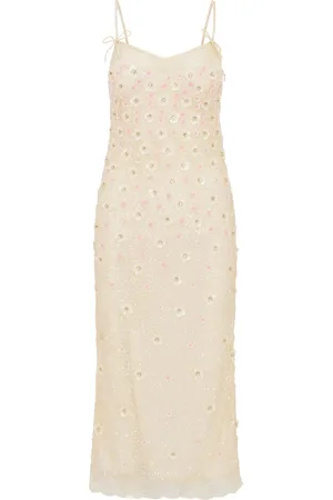 LOVESHACKFANCY Dames, Jurken, , Maat: L Nylon