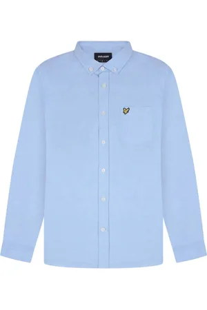 Lyle & Scott Heren, Overhemden, Blauw, Maat: M Katoen