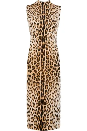 Roberto Cavalli Dames, Jurken, Bruin, Maat: XS Katoen