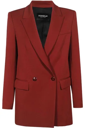 Dondup Dames, Jassen, Rood, Maat: 2XS Poliester