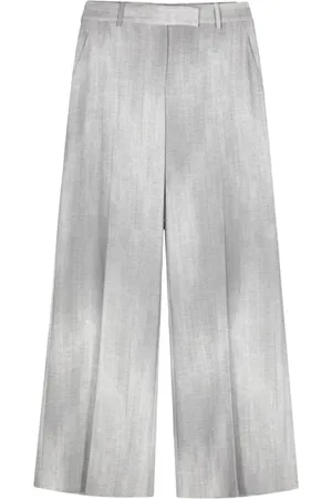 ERMANNO SCERVINO Dames, Broeken, Grijs, Maat: M Poliester