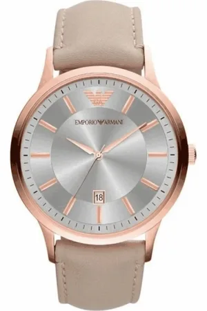 Emporio Armani Heren, Accessoires, Geel, Maat: ONE Size Leer