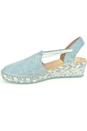 Viguera Dames, Schoenen, Blauw, Maat: 37 EU Jute