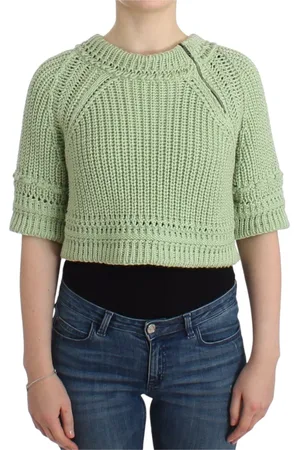 ERMANNO SCERVINO Dames, Truien, Groen, Maat: S Katoen