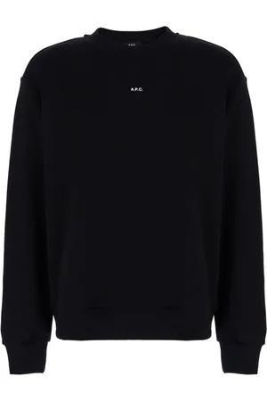 A.P.C. Heren, Sweatshirts & Hoodies, Zwart, Maat: 2XL Katoen