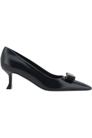 Salvatore Ferragamo Dames, Schoenen, Zwart, Maat: 34 1/2 EU Leer