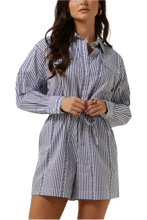 Liu Jo Dames, Jumpsuits & Playsuits, Blauw, Maat: 3XS Katoen