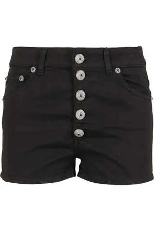 Dondup Dames, Korte broeken, Zwart, Maat: W25 Denim