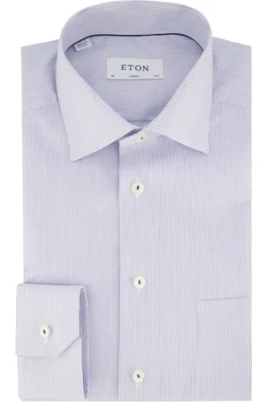 Eton Heren, Overhemden, Blauw, Maat: 3XL Katoen