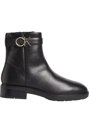 Calvin Klein Dames, Schoenen, Zwart, Maat: 39 EU Leer
