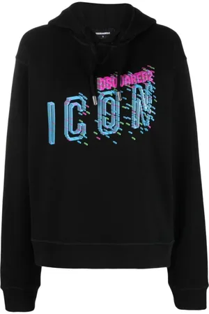 Dsquared2 Dames, Sweatshirts & Hoodies, Zwart, Maat: M Katoen