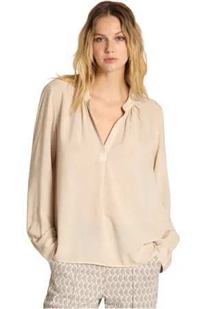 Masons Dames, Blouses & Shirts, Grijs, Maat: M Viscose