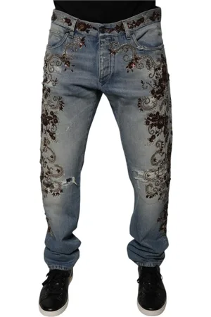 Dolce & Gabbana Heren, Jeans, Blauw, Maat: XL Katoen