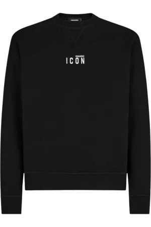 Dsquared2 Heren, Sweatshirts & Hoodies, Zwart, Maat: XL Katoen