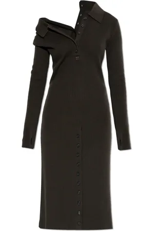 Courrèges Dames, Jurken, Bruin, Maat: XS Katoen