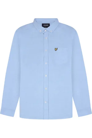 Lyle & Scott Heren, Overhemden, Blauw, Maat: S Katoen