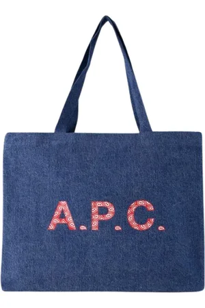 A.P.C. Heren, Tassen, Blauw, Maat: ONE Size Katoen
