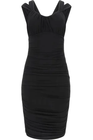 Guess Dames, Jurken, Zwart, Maat: XL