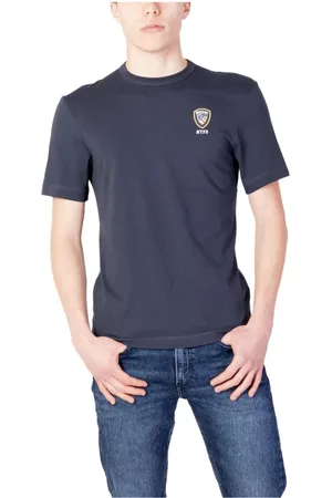 Blauer Heren, Tops, Blauw, Maat: S Katoen