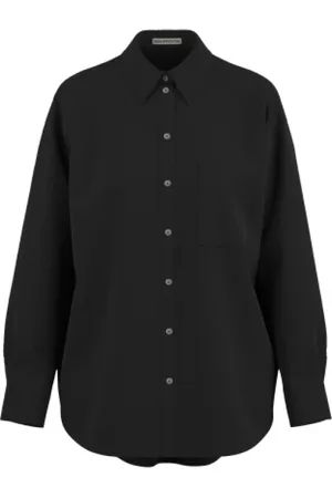 Drykorn Dames, Blouses & Shirts, Zwart, Maat: L Katoen