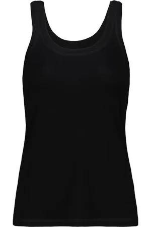 LEMAIRE Dames, Tops, Zwart, Maat: XS Katoen