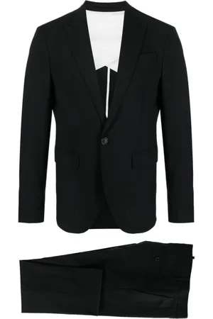 Dsquared2 Heren, Pakken, Zwart, Maat: M Wol