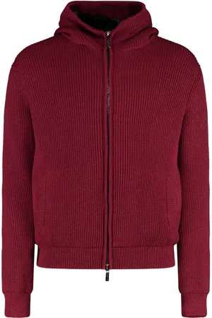 MOORER Heren, Sweatshirts & Hoodies, Rood, Maat: XL Wol