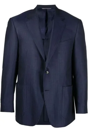 CANALI Heren, Pakken, Blauw, Maat: 3XL Wol