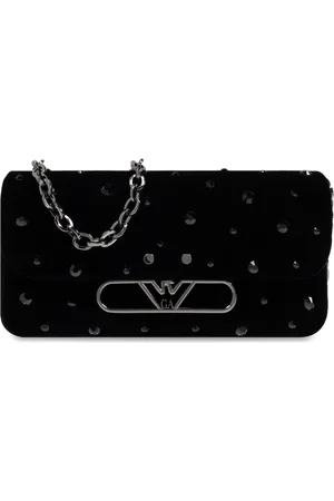 Emporio Armani Dames, Tassen, Zwart, Maat: ONE Size Velours