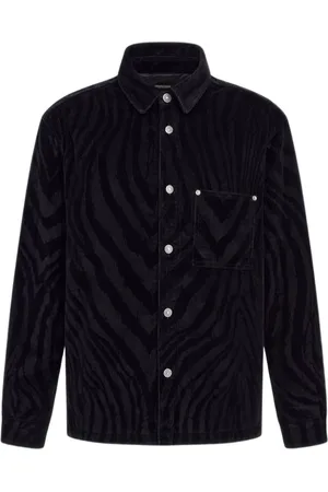 Roberto Cavalli Heren, Overhemden, Zwart, Maat: 2XL