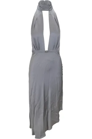 Elisabetta Franchi Dames, Jurken, Grijs, Maat: M Viscose