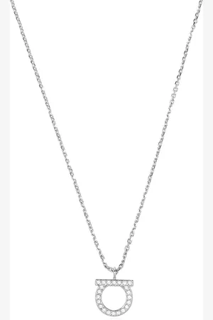 Salvatore Ferragamo Dames, Accessoires, Grijs, Maat: ONE Size Leer
