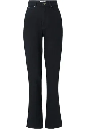 Calvin Klein Dames, Broeken, Zwart, Maat: W25 Katoen