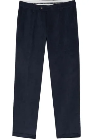 Brooks Brothers Heren, Broeken, Blauw, Maat: W44 Katoen
