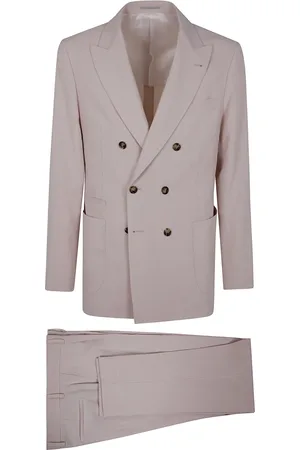 Brunello Cucinelli Heren, Pakken, Roze, Maat: 4XL Linnen