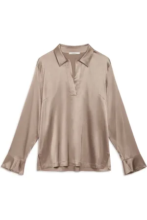 Maliparmi Dames, Blouses & Shirts, Grijs, Maat: M Zijde