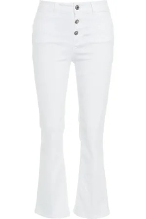 Liu Jo Dames, Jeans, Wit, Maat: W26 Katoen