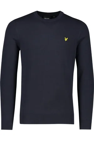 Lyle & Scott Heren, Truien, Blauw, Maat: 2XL Katoen